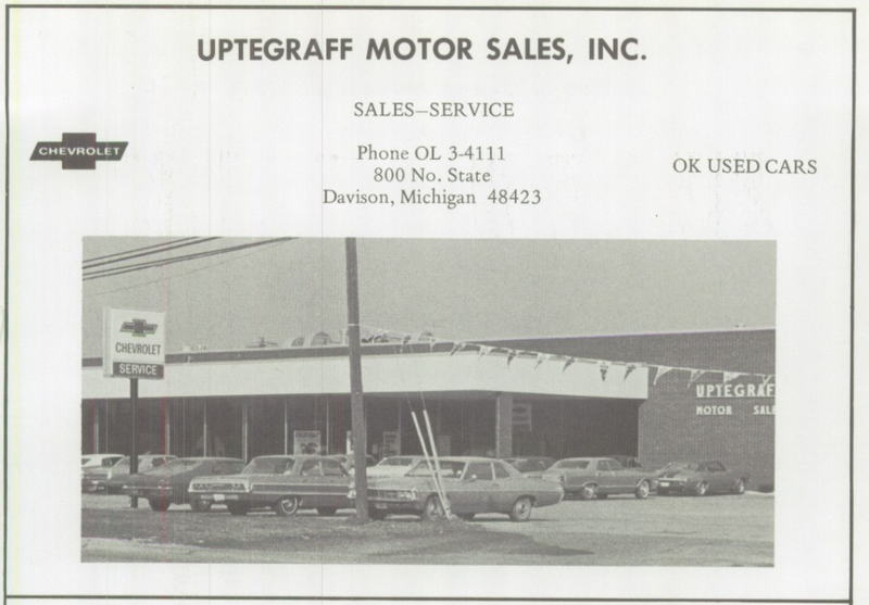 Uptegraff Chevrolet (Hank Graff Chevrolet) - 1971 Yearbook Photo
